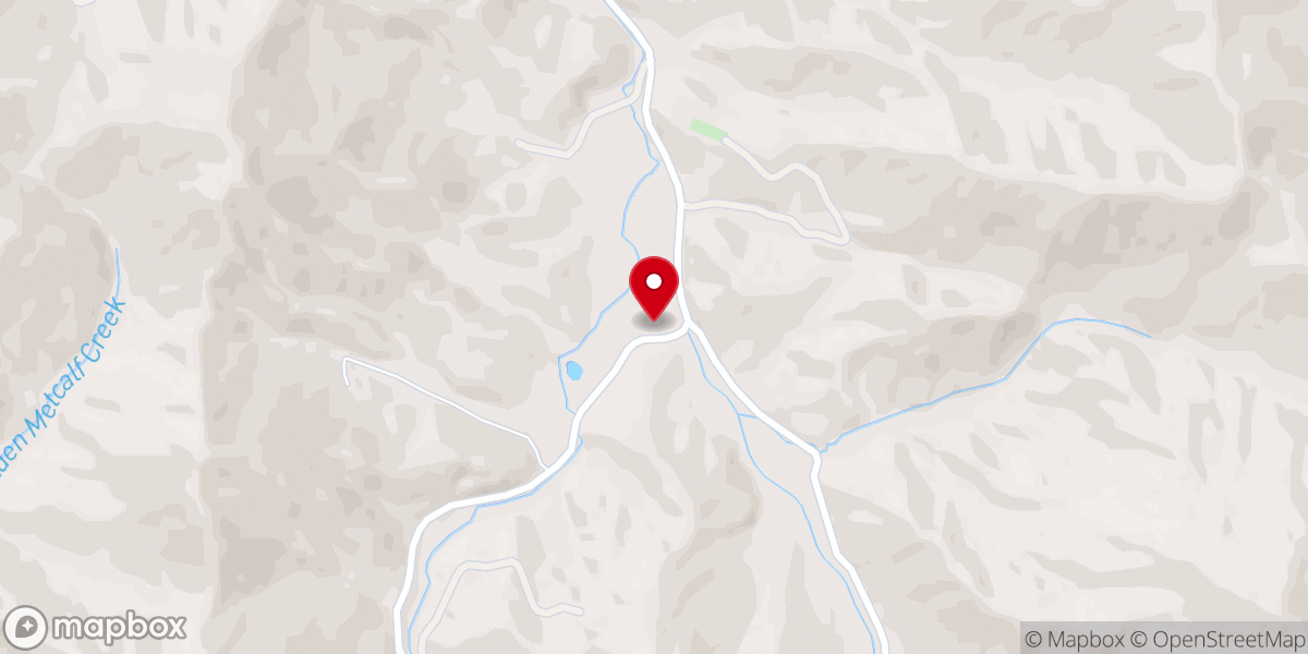 Map showing location of Indian Creek Church