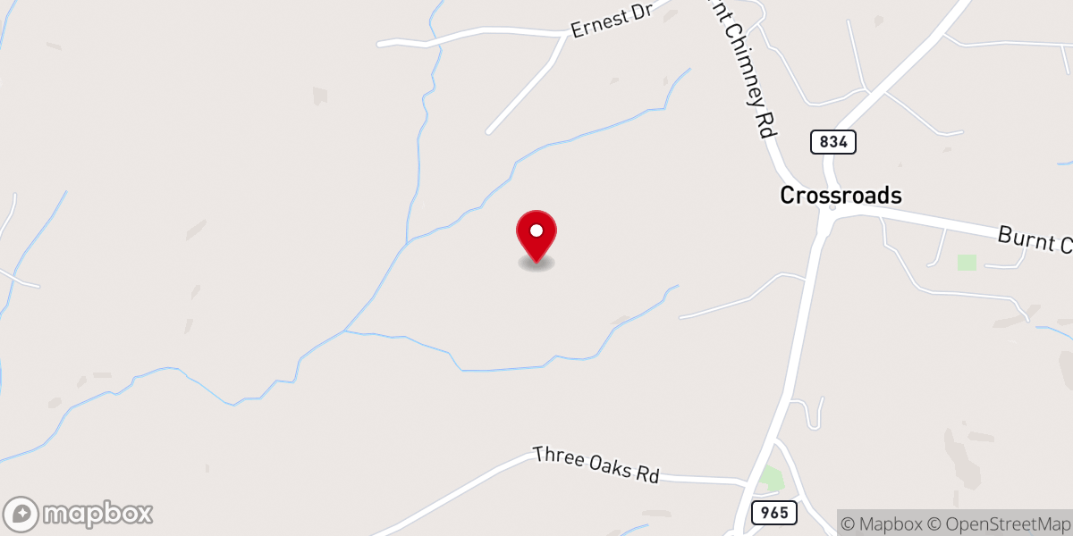 Map showing location of Faith Fellowship Church