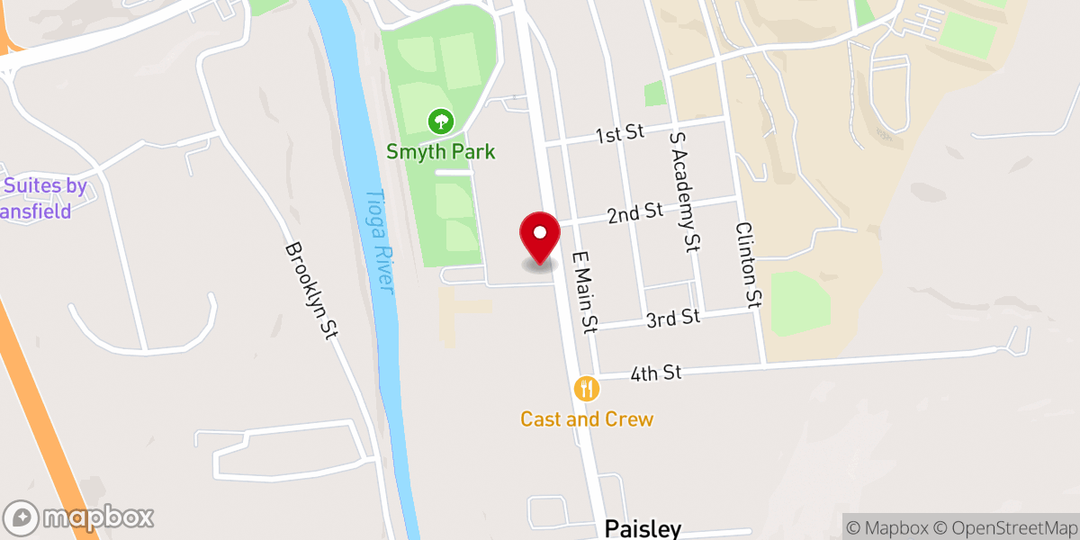 Map showing location of Holy Child Catholic Church