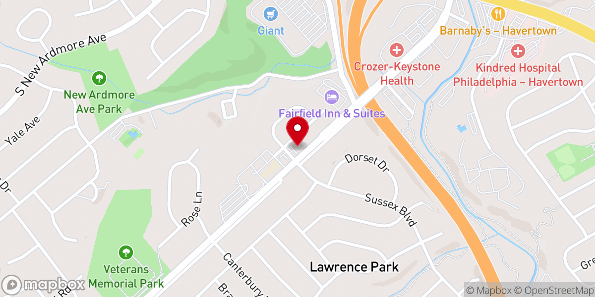 Map showing location of Trinity Christian Reformed Church