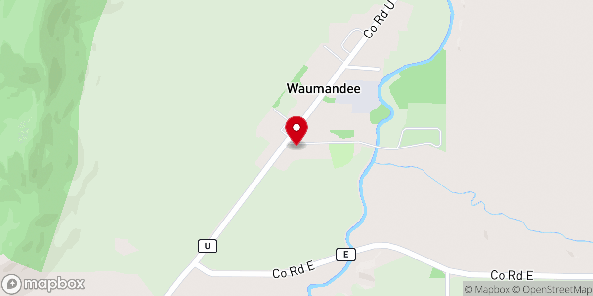 Map showing location of St. Boniface Catholic Church