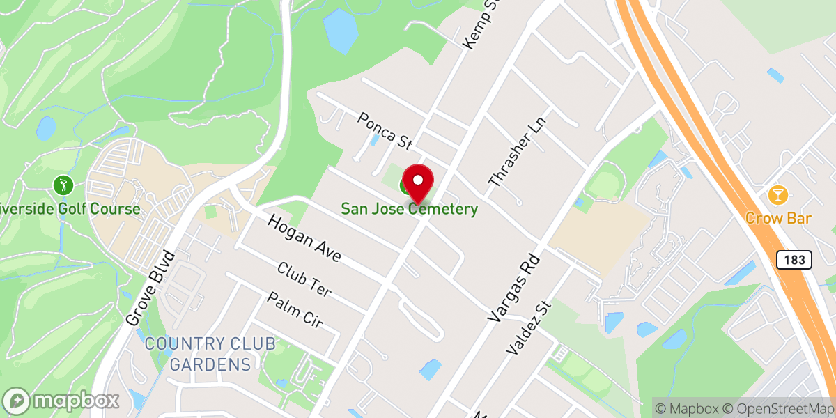 Map showing location of Vision of Hope Church