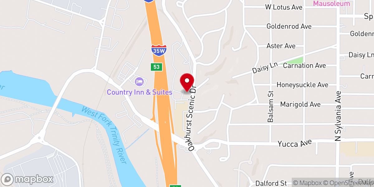 Map showing location of Calvary Cathedral International