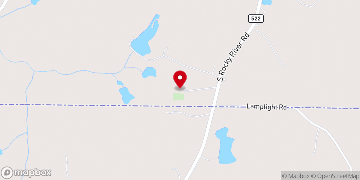 Map showing location of Silver Run Church