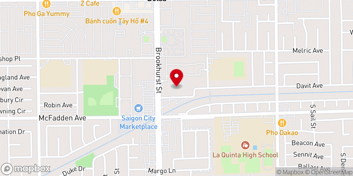 Map showing location of Westminster Orthodox Presbyterian Church