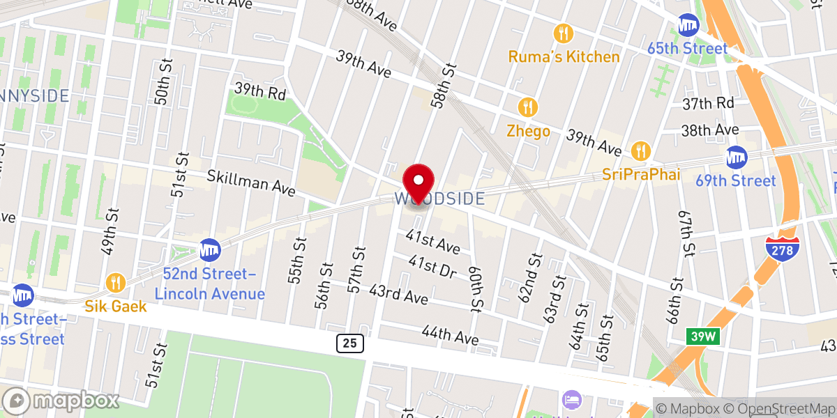 Map showing location of New York Choong Hyun Presbyterian Church