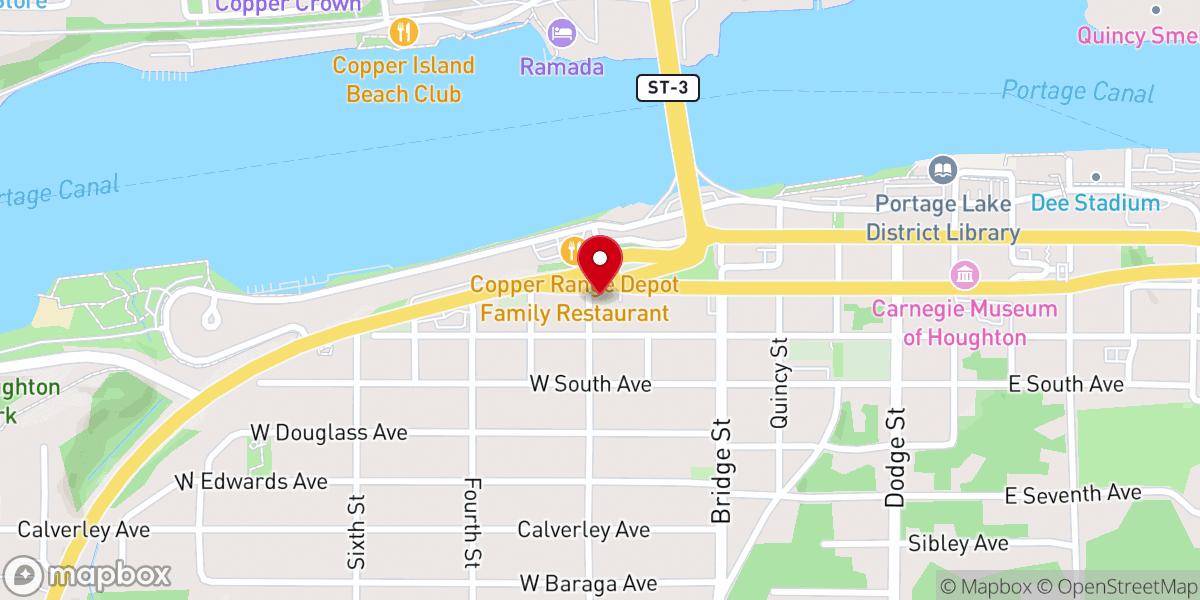 Map showing location of Christian Science Society