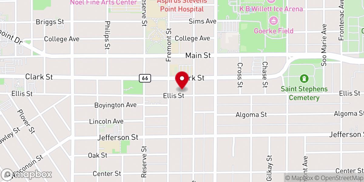 Map showing location of Berea Baptist Church