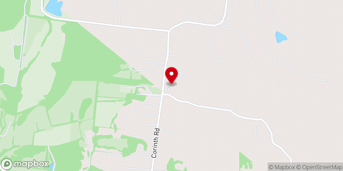 Map showing location of Corinth Church of Christ