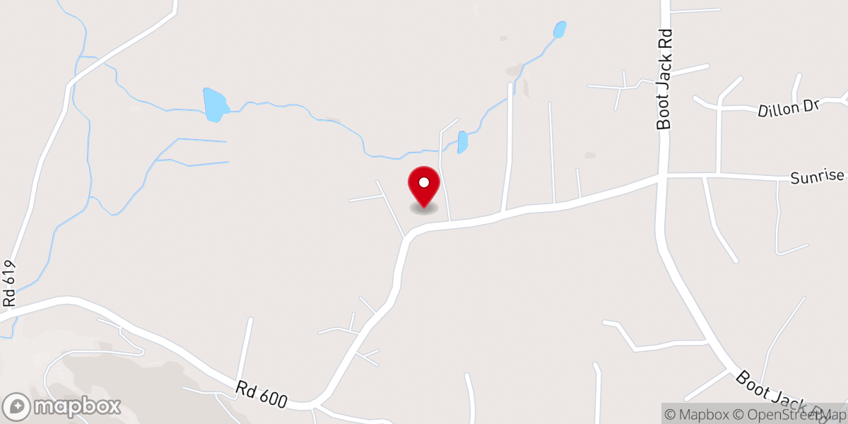 Map showing location of Sierra Baptist Church