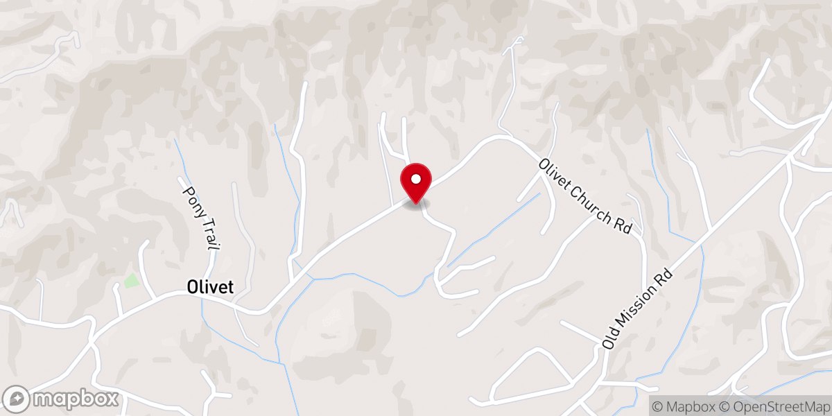 Map showing location of Cherokee Bible Church