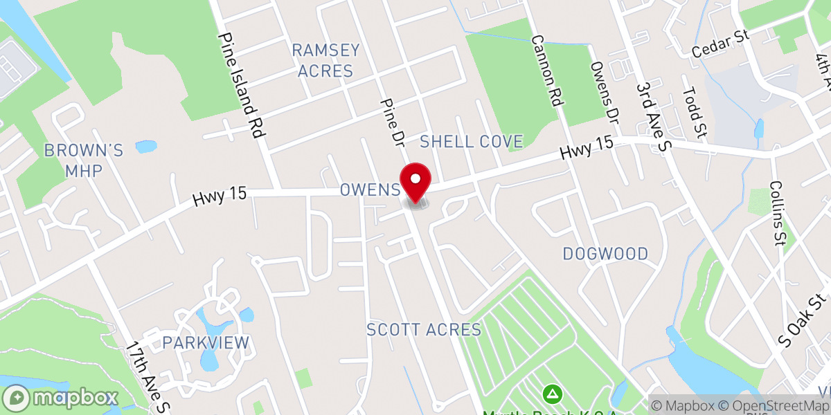 Map showing location of New Life Church