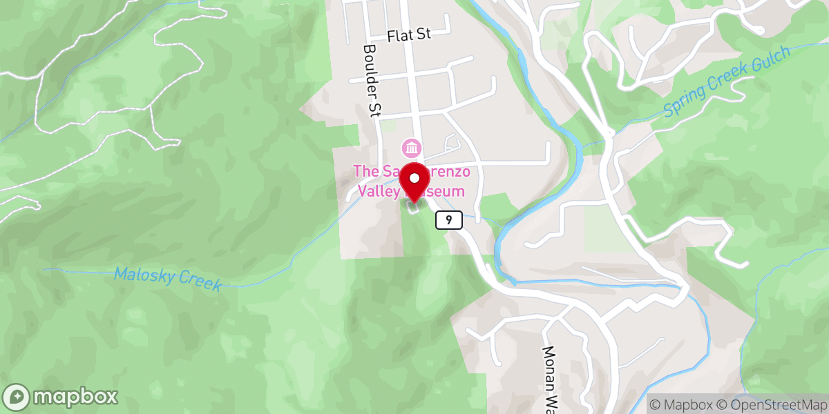 Map showing location of Boulder Creek Community Church