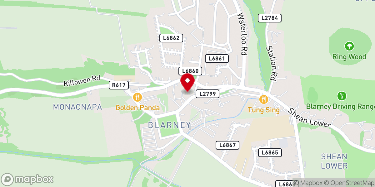 Map showing location of Church Of The Immaculate Conception, Blarney