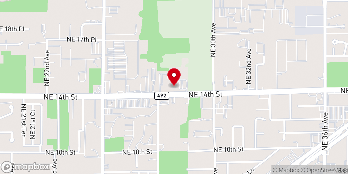 Map showing location of Salvation Army Church