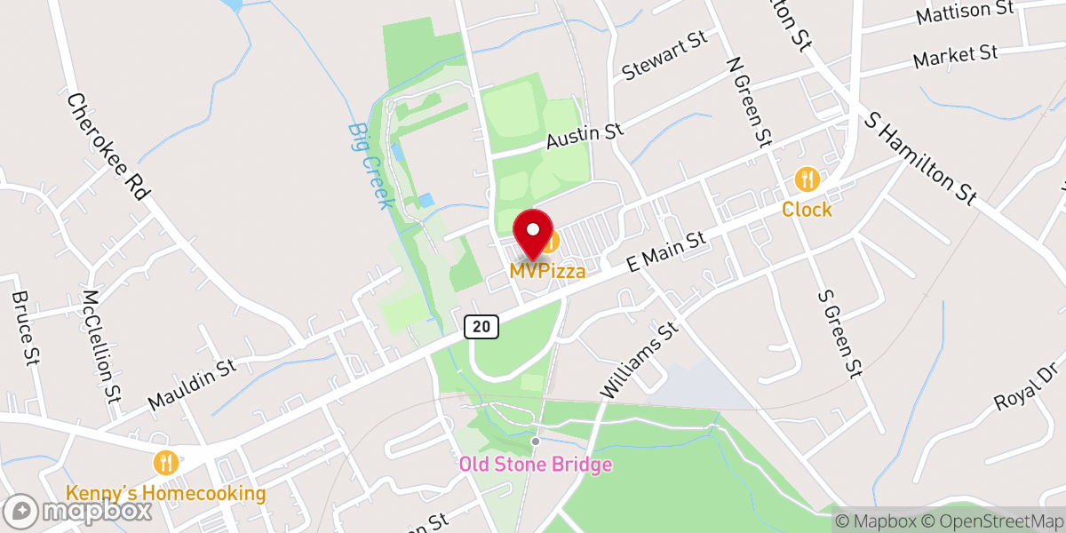 Map showing location of Revive Church