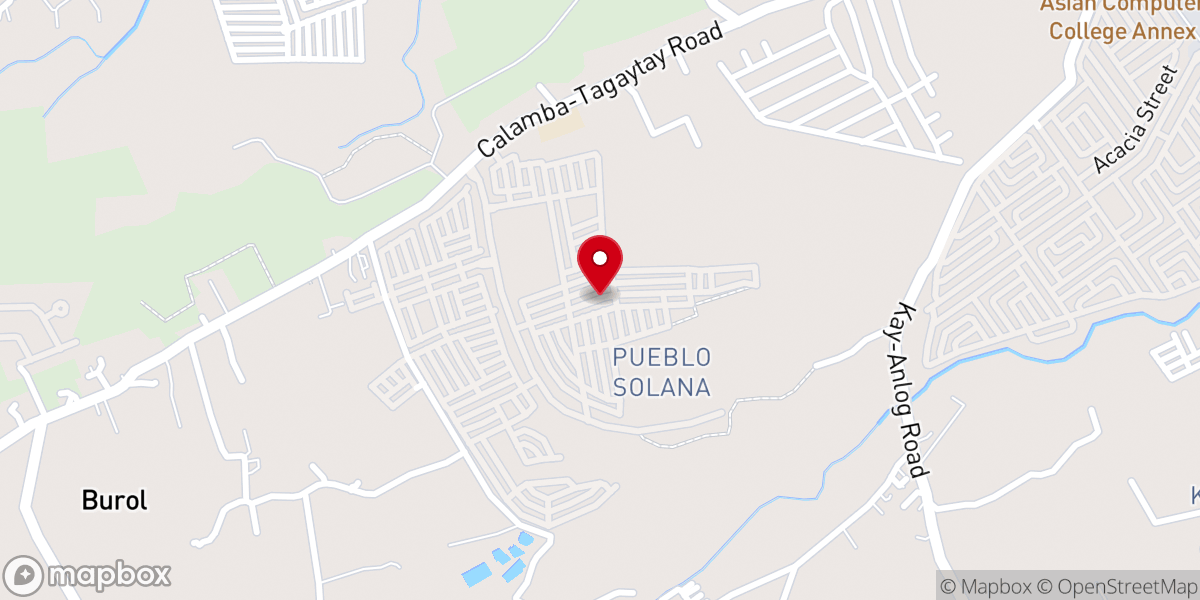 Map showing location of Christ Baptist Church - Calamba