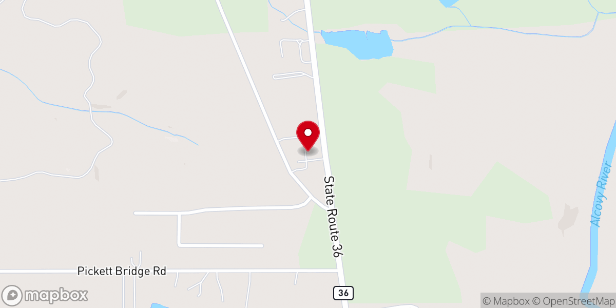 Map showing location of Life Now Church