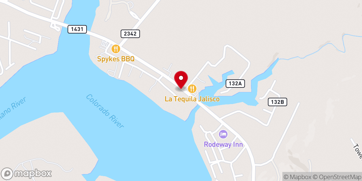 Map showing location of Hill Country Full Gospel Church