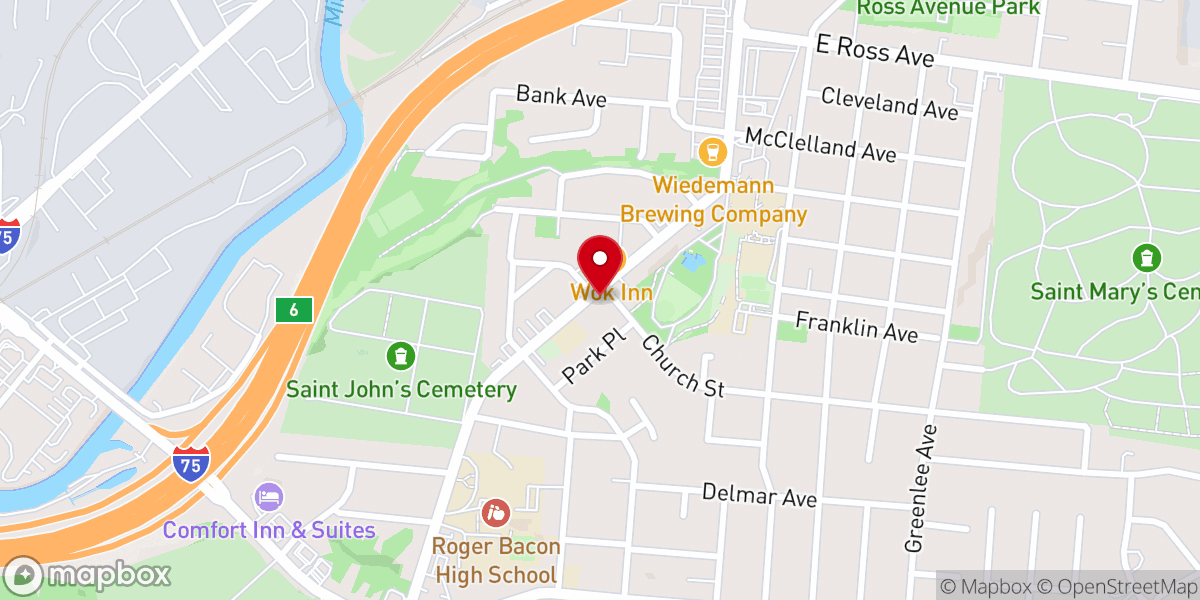 Map showing location of Saint Clement Catholic Church