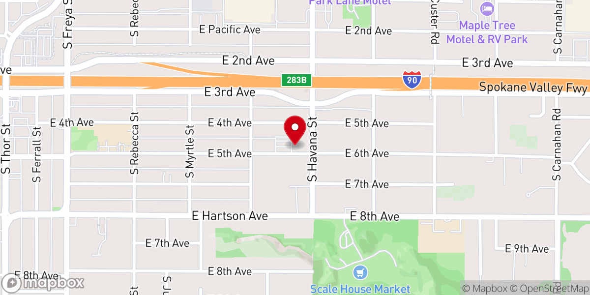 Map showing location of Journey Church