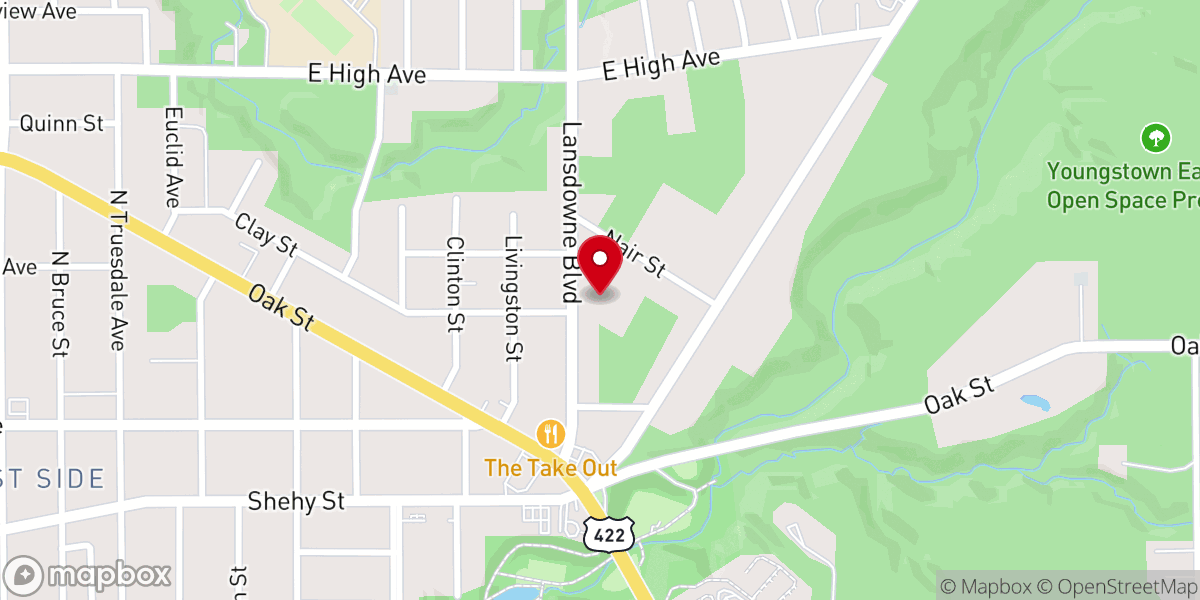 Map showing location of Spanish Seventh Day Adventist Church