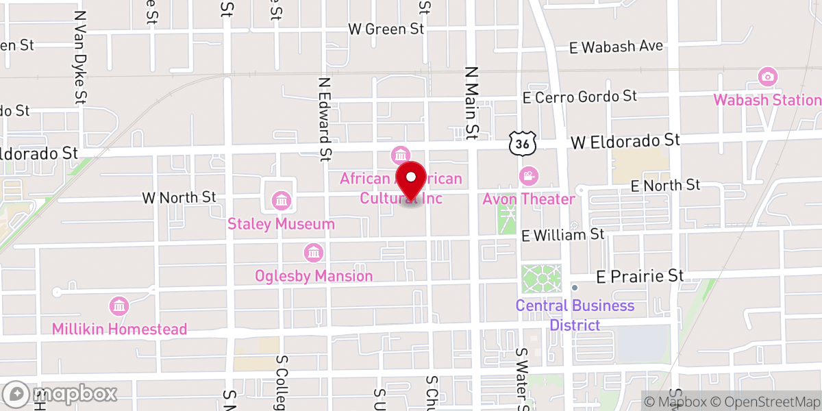 Map showing location of United Methodist Church