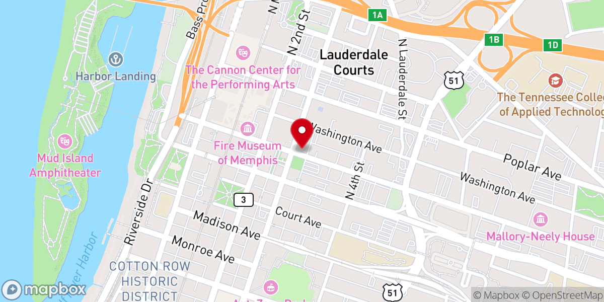 Map showing location of St. Martin de Porres National Shrine & Institute