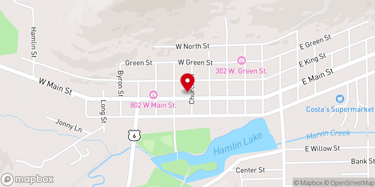 Map showing location of St Luke Episcopal Church
