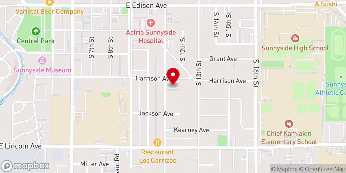 Map showing location of Calvary Lutheran School