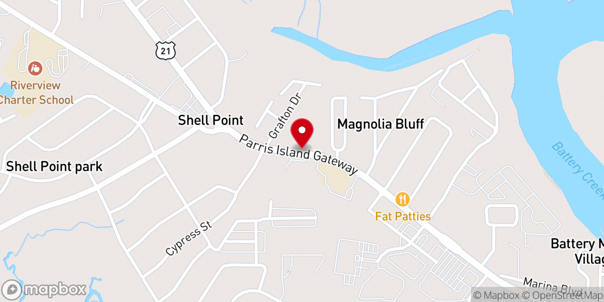 Map showing location of Praise Assembly Church