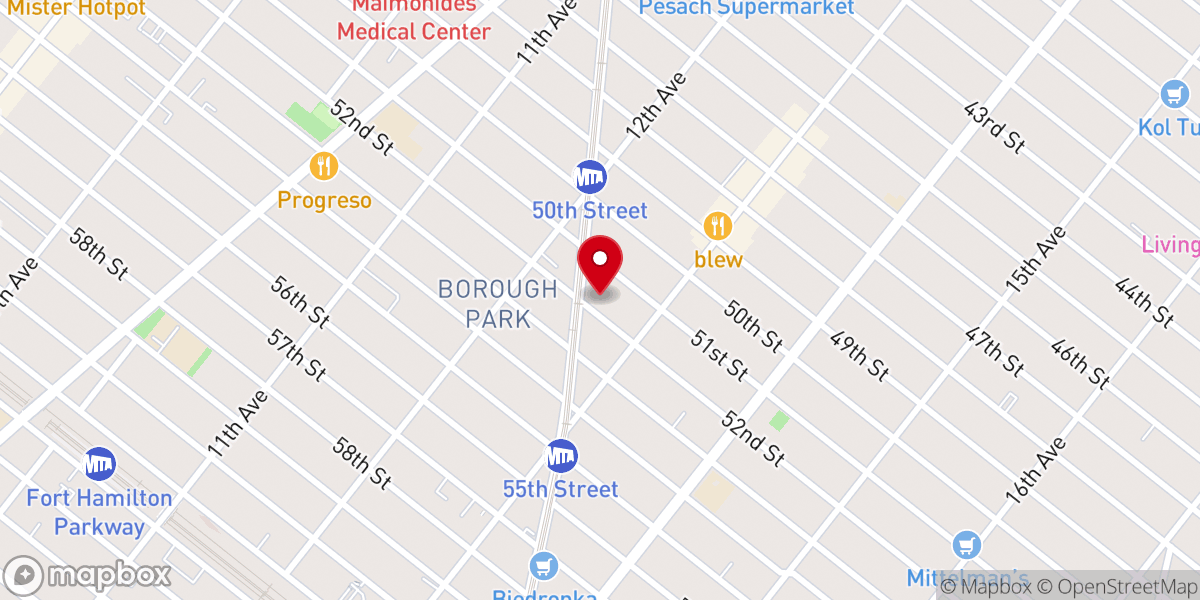 Map showing location of Mifal Shavas Achim