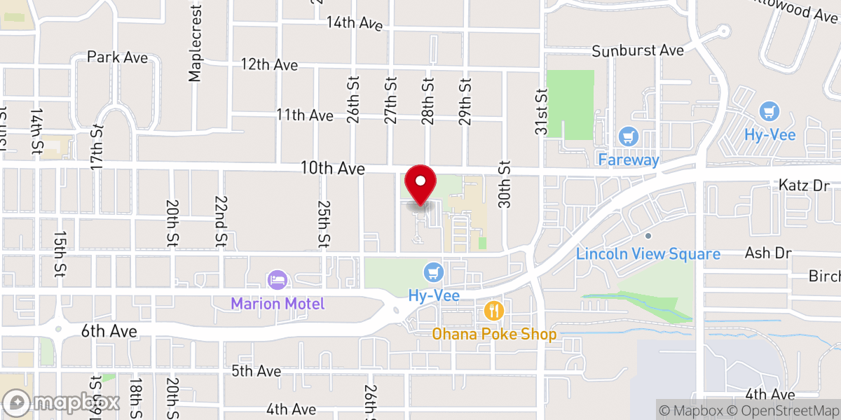 Map showing location of St Paul's Lutheran Church