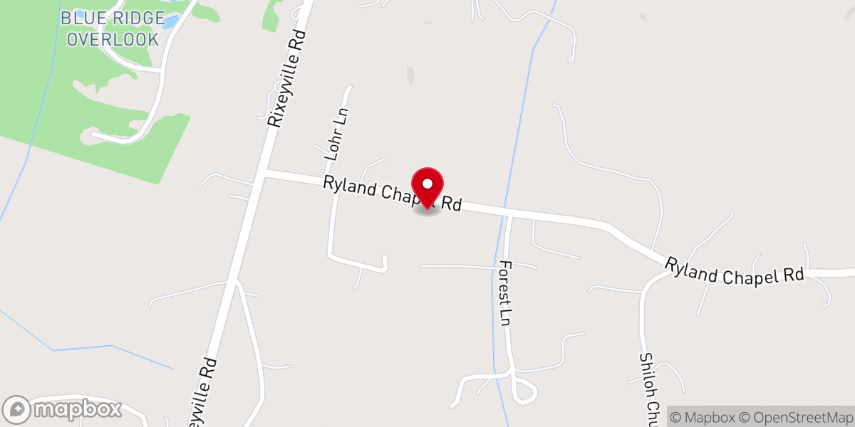 Map showing location of Wayland Blue Ridge Baptist Inc