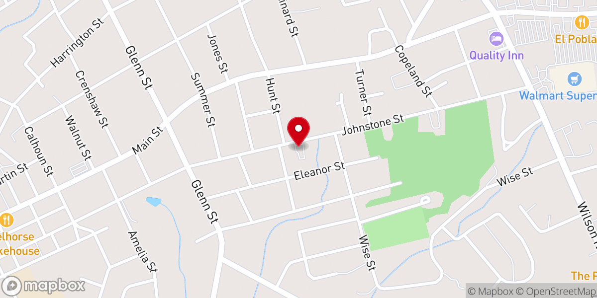 Map showing location of New Covenant Christian Center