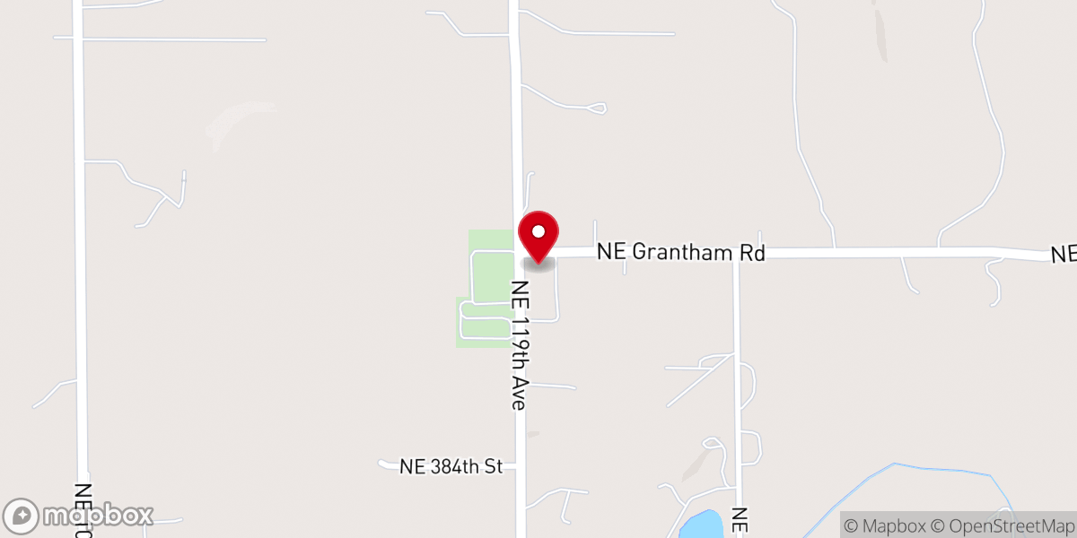 Map showing location of Hazen Chapel Wesleyan Church