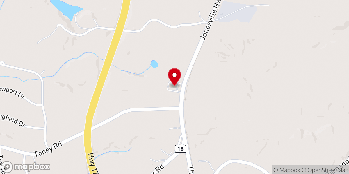 Map showing location of Faith Community Church