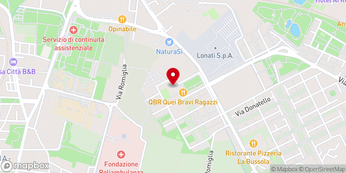 Map showing location of Chiesa Sante Capitanio e Gerosa