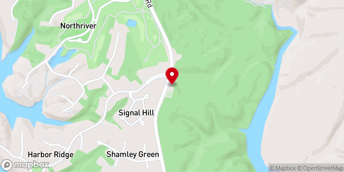 Map showing location of Center Church