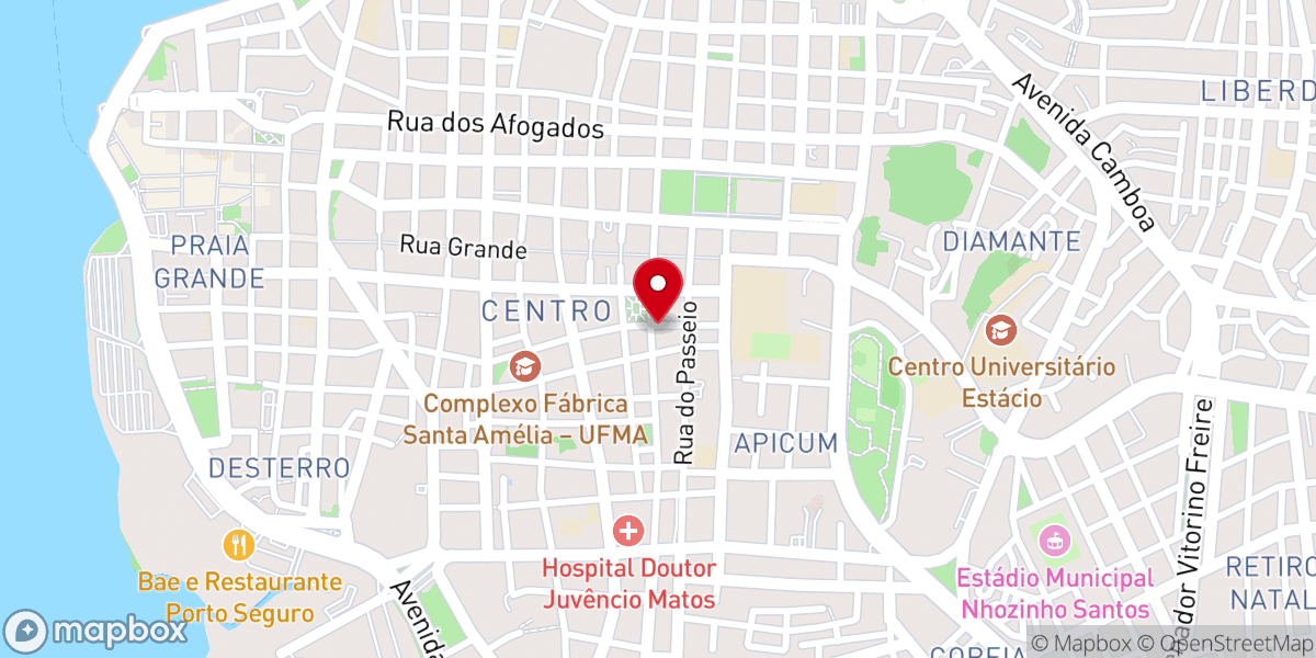 Map showing location of Igreja Presbiteriana de São Luis