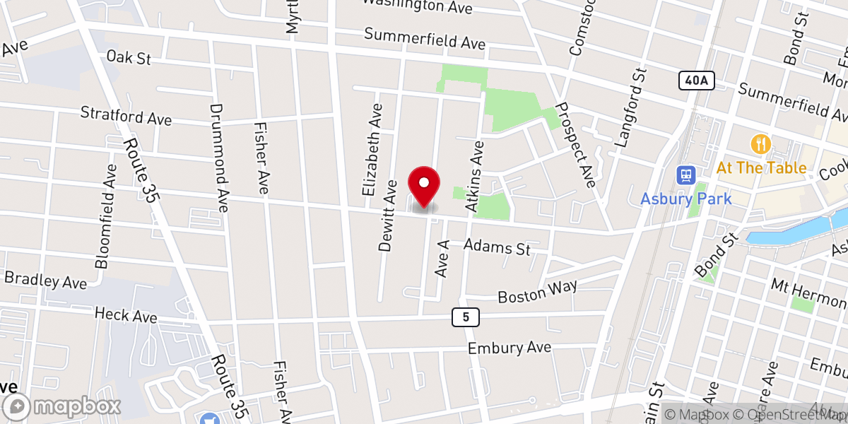 Map showing location of MT Pisgah Baptist Temple