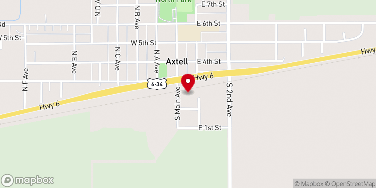 Map showing location of Lutheran church