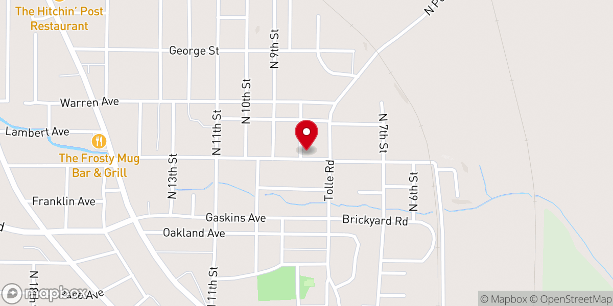 Map showing location of Park Avenue Baptist Church - Food Distribution Center