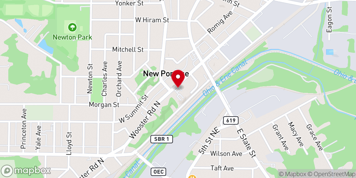 Map showing location of St Paul's United Methodist Church