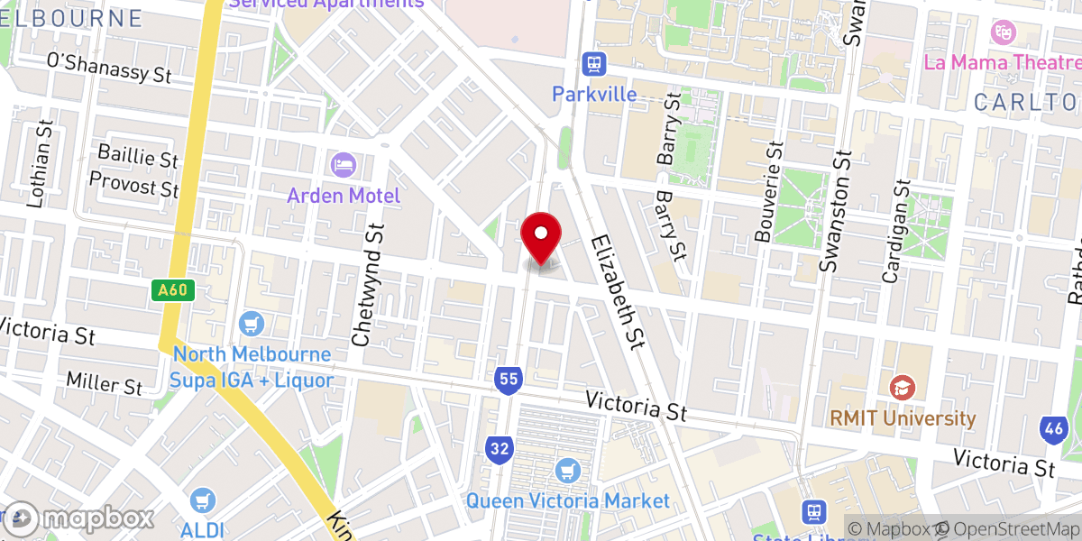 Map showing location of Atmosphere City Church Melbourne - Indonesian Church