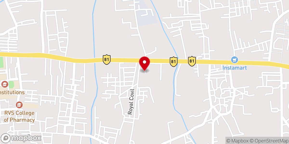 Map showing location of The Pentecostal Mission Church - TPM Sulur
