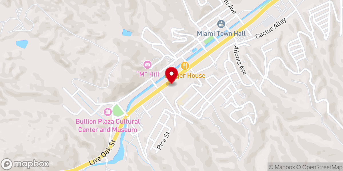 Map showing location of Word of Life Assembly of God