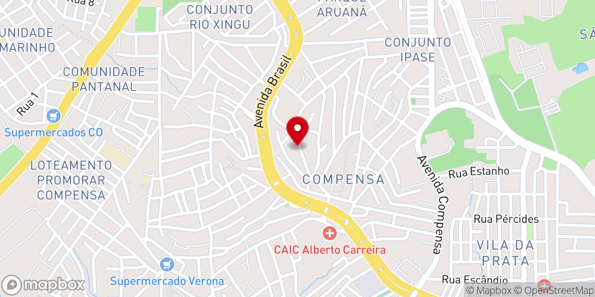 Map showing location of IEADAM | 990ª Casa de Oração | Catedral da Família | Área 305