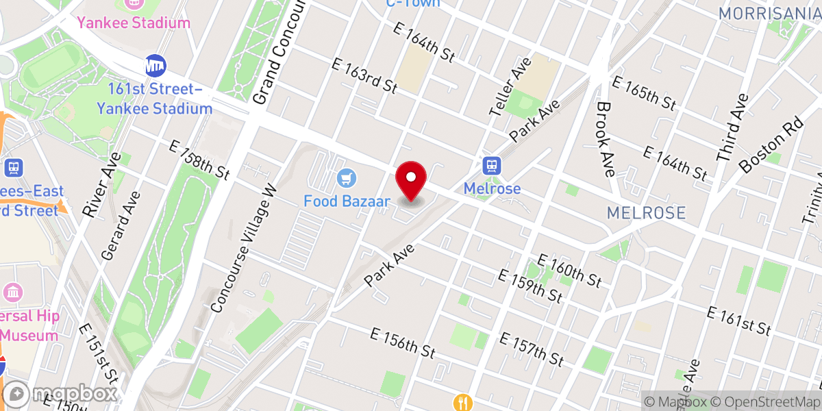 Map showing location of Baptist Church of the Ascension