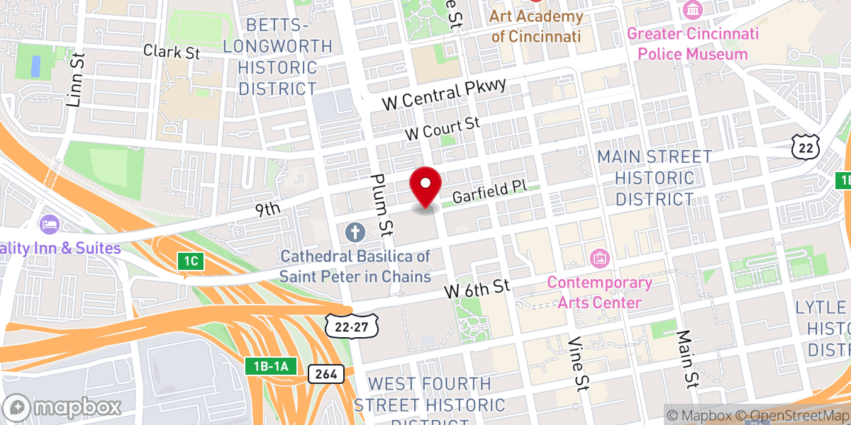 Map showing location of Covenant-First Presbyterian Church